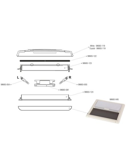 Claraboya  Vent Crystal  50 x 50 cm Fiamma Claraboya  Vent Crystal  50 x 50 cm Fiamma
