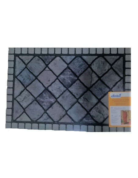 Capacho de borracha flocado arte