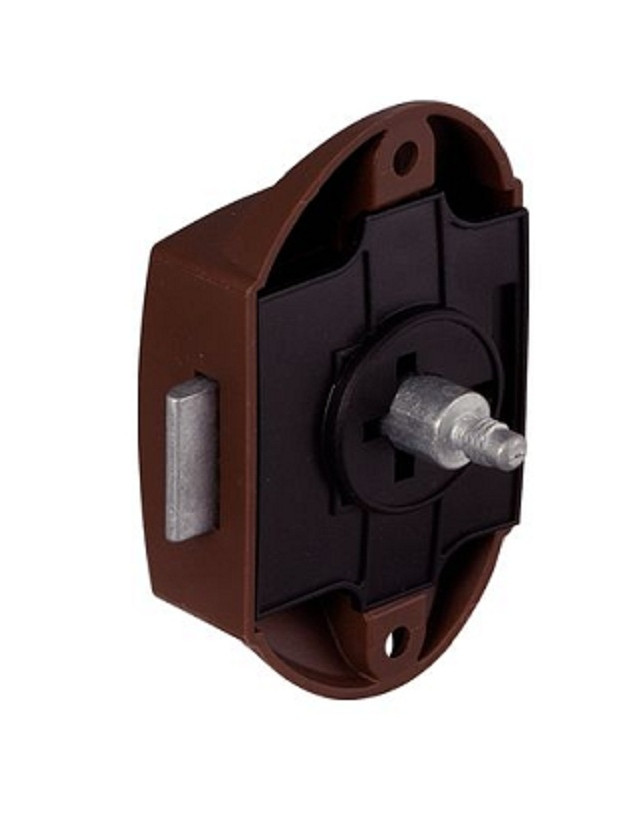 Lock and furniture handle Brown