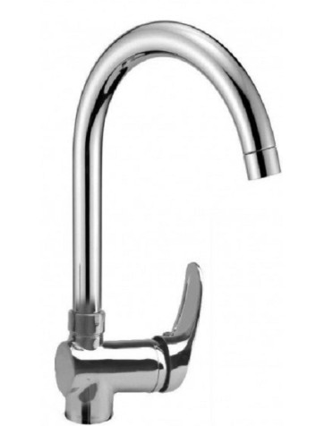 Wasserhahn mit hohem gebogenem Auslauf