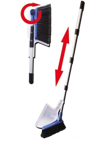 Escoba y recogedor telescopico plegable