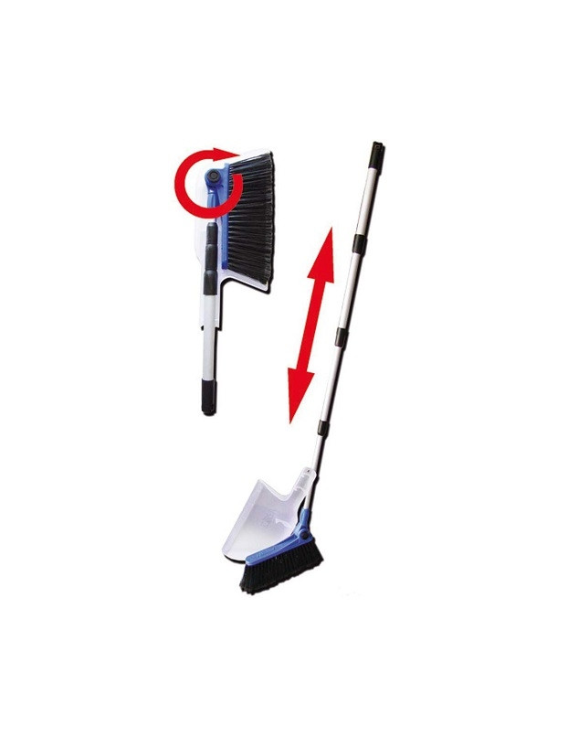 Spazzola telescopica pieghevole