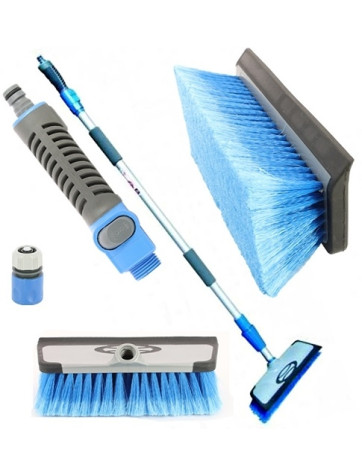 Broom Telescopic brush with hose connection Midland
