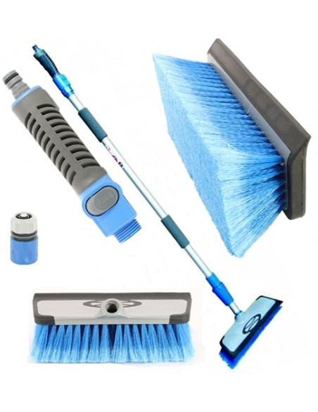 Broom Telescopic brush with hose connection Midland