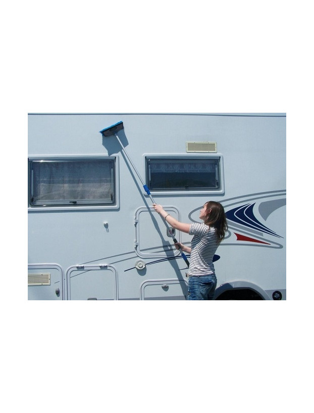 Broom Telescopic brush with hose connection Midland