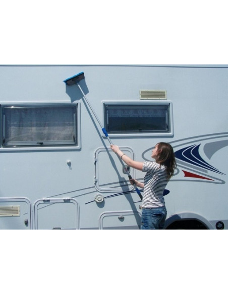 Broom Telescopic brush with hose connection Midland