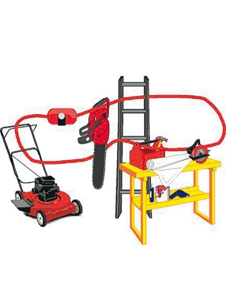 Alarme acoustique avec câble de verrouillage antivol de 2,40 mètres et haut-parleur de 120 dB