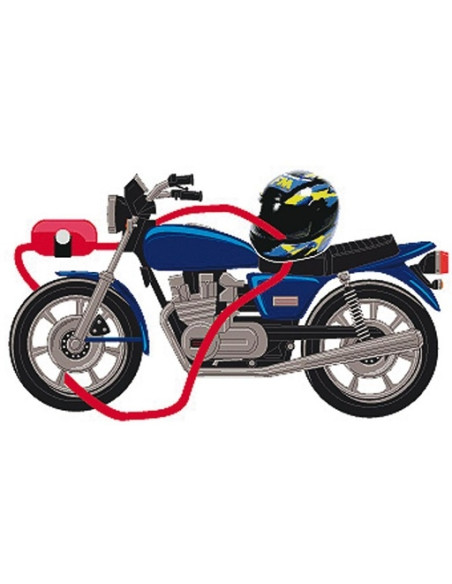 Alarme acústico com cabo de trava antifurto de 2,40 metros e alto-falante de 120 dB