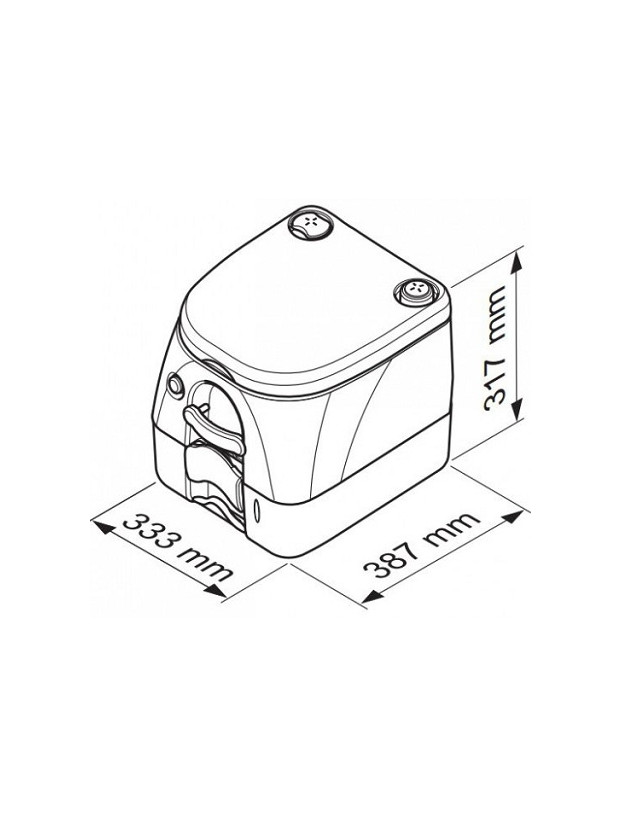 Toilette Tragbares Chemie-WC 972 Dometic
