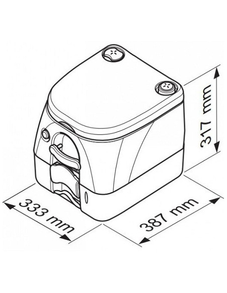Inodoro WC Químico Portátil 972 Dometic Inodoro WC Químico Portátil 972 Dometic