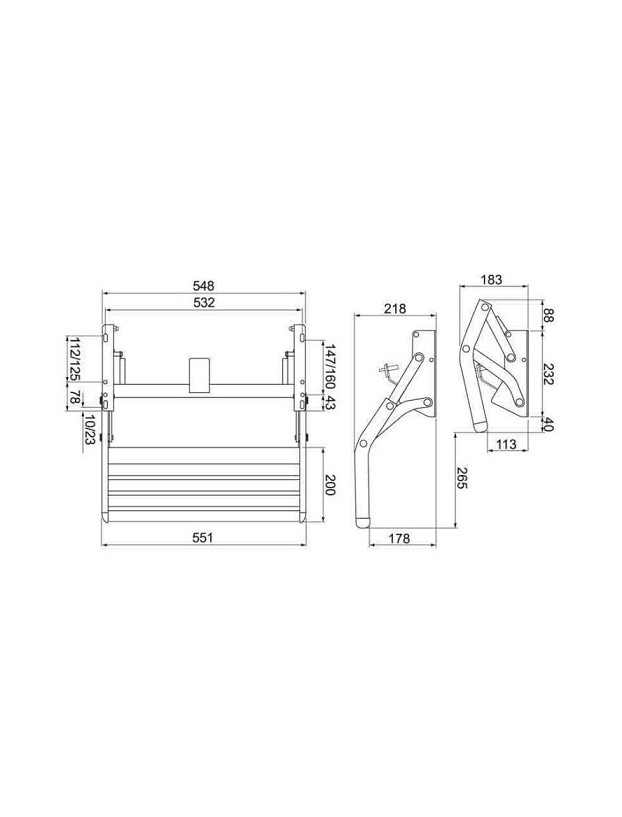 Passo / Passo removível manual V10 550 Thule