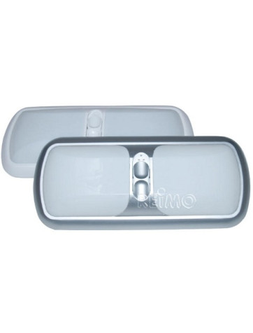 Plafón de 12 V con doble interruptor blanco