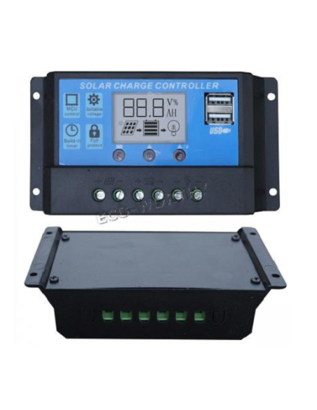10A PWM controlador de carga solar automático