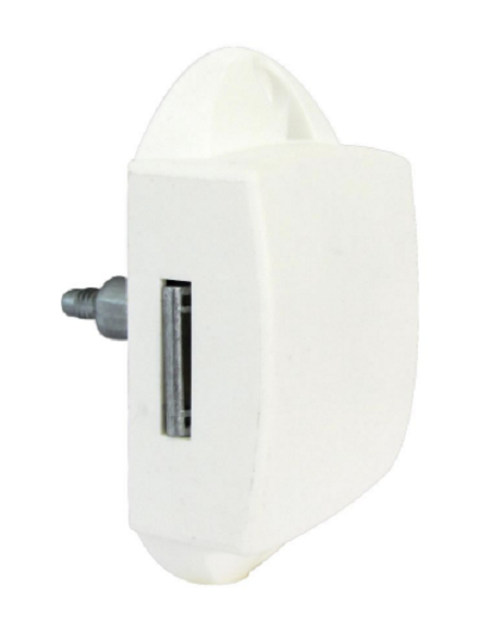 Lock and furniture handle with exterior opening with accommodation for espagnolette