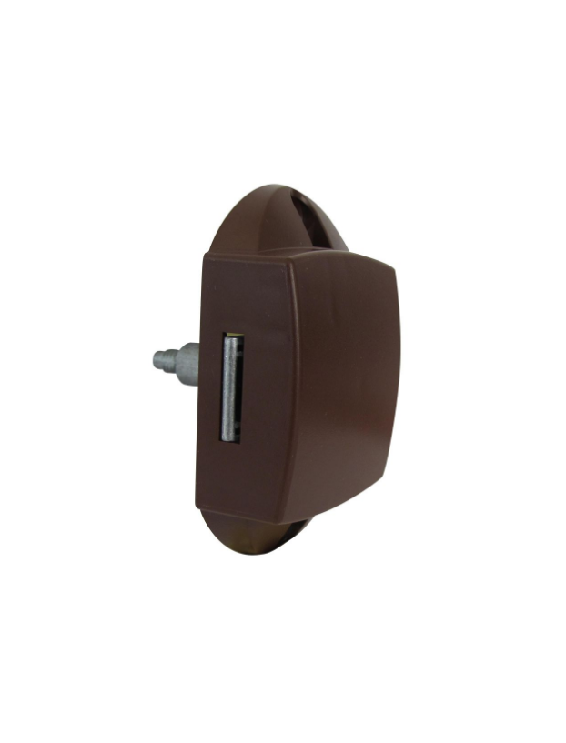 Lock and furniture handle with exterior opening with accommodation for espagnolette