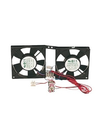 Double fan for absorption fridge with On / Off switch
