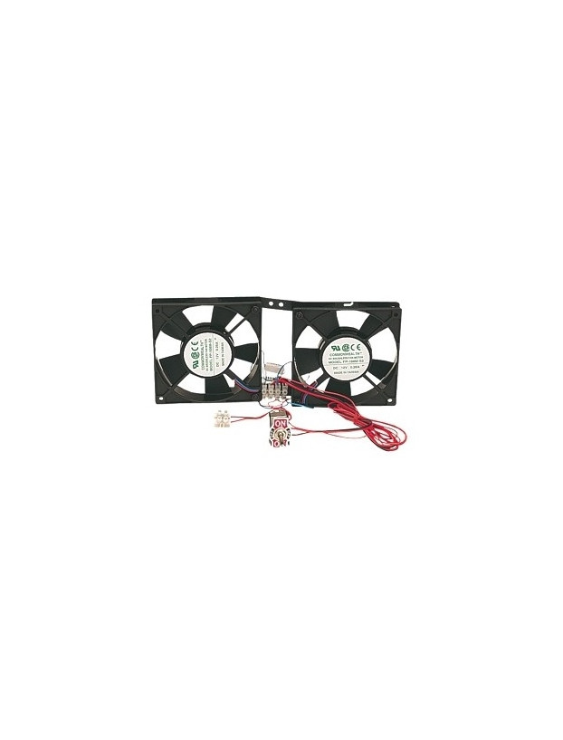 Double fan for absorption fridge with On / Off switch