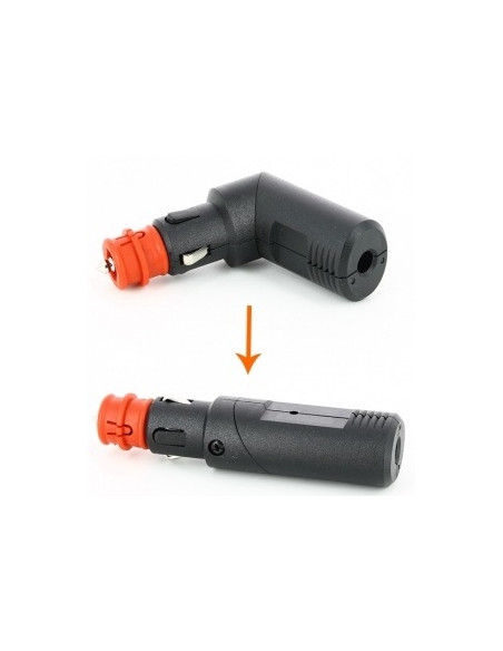Prise allume-cigare 12 V à angle réglable