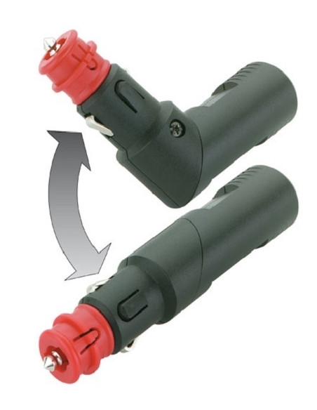 12 V adjustable angle cigarette lighter plug