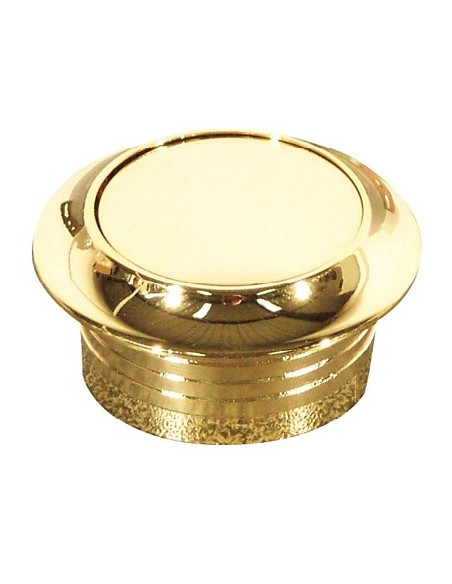 Botão de roseta para fechadura de caixa de móveis dourado 16 mm