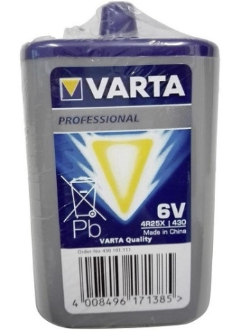 Batería Pila 4R25 6V Varta