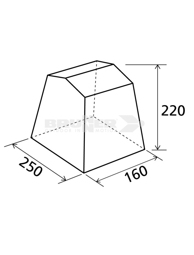 Mondo kitchen tent 250 x 160 cm Brunner