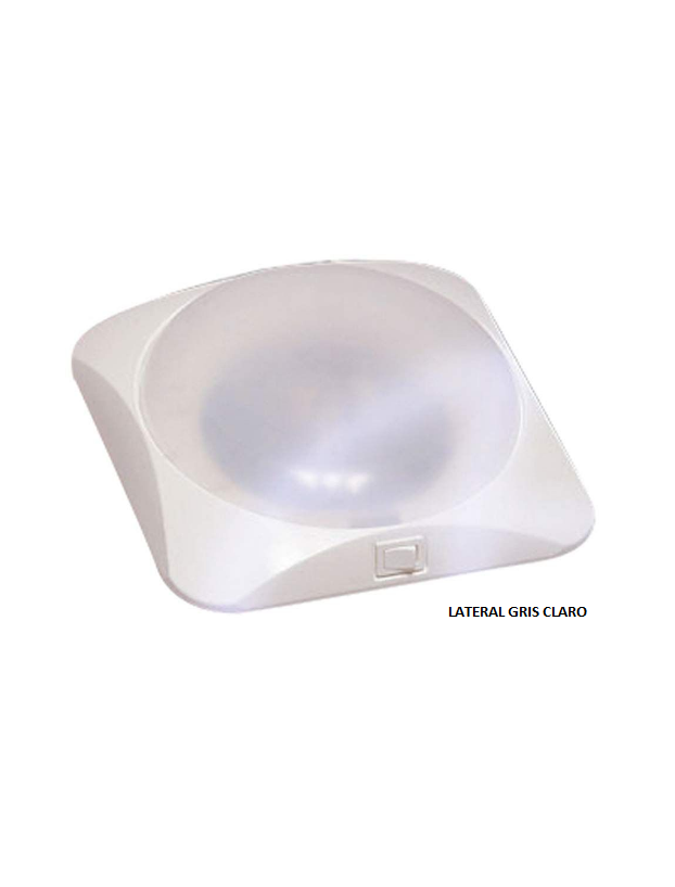 Square ceiling light LED 12v Gray 19 cm