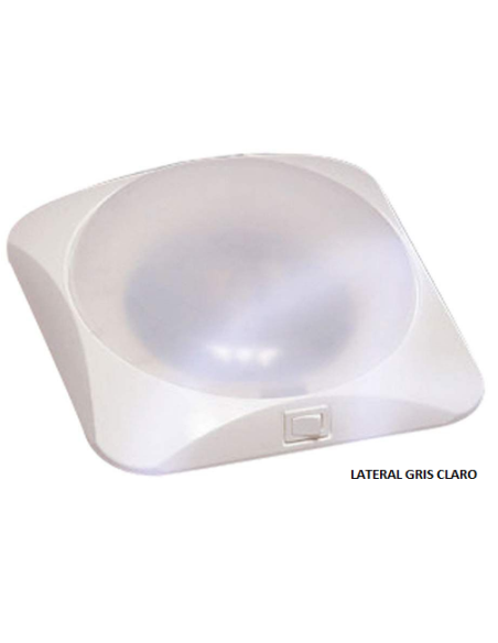 Square ceiling light LED 12v Gray 19 cm Square ceiling light LED 12v Gray 19 cm