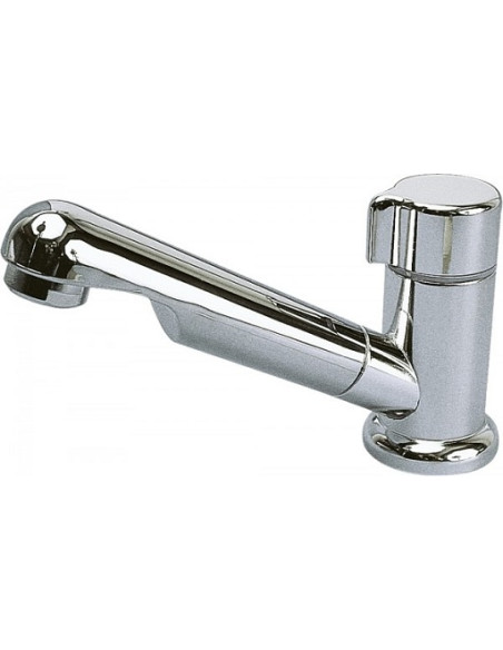 Rubinetto cromato con panno