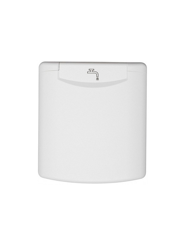 Caixa exterior com boca de água com tampa.