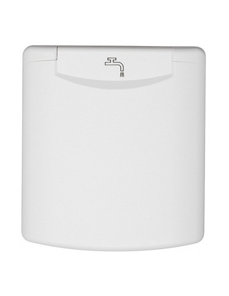 Caixa exterior com boca de água com tampa.