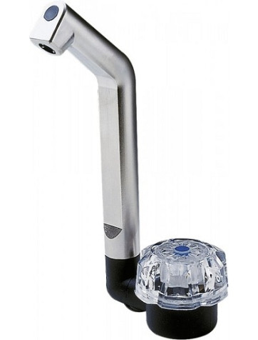 Torneira de luxo com bico giratório giratório e microinterruptor.