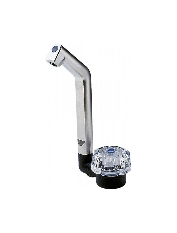 Deluxe faucet with swivel swivel spout and micro switch.