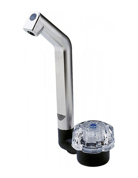 Torneira de luxo com bico giratório giratório e microinterruptor.