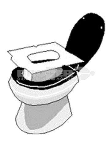 Papel protector para la taza WC