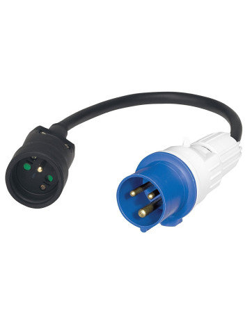 Adaptador Cetac - Schuko para exterior