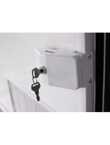 Serrure pour profil de porte. Serrure de cadre de porte Thule.