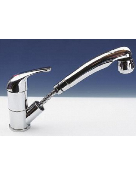 Tap with extractable shower nozzle Tap with extractable shower nozzle