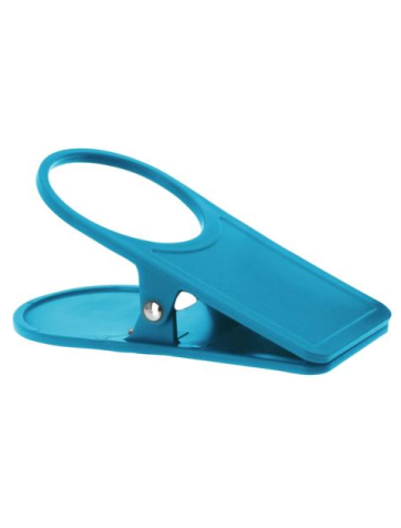 Pinza clip sujeta vasos Azul Calipso
