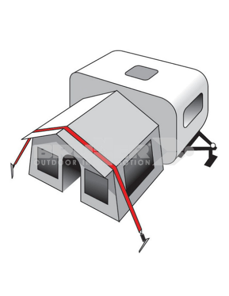 Fastening straps for advances and awnings. Brunner Stabilizer kit.