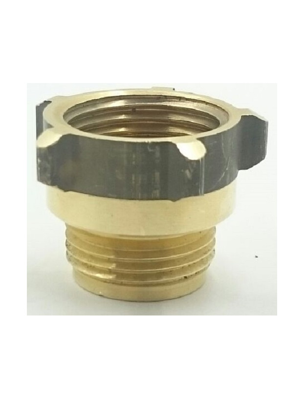 Thick to thin thread adapter fitting.