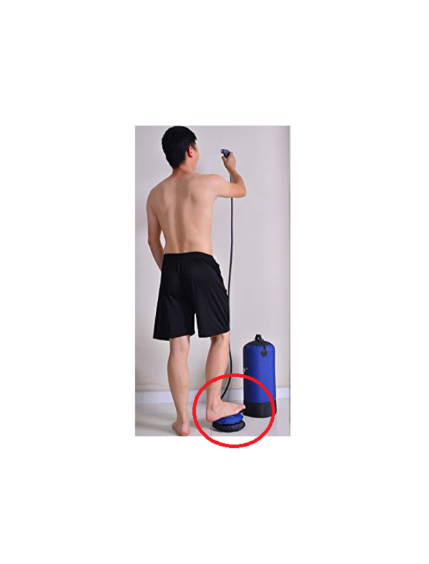 Ducha de pedal 15 litros. Brunner Splash