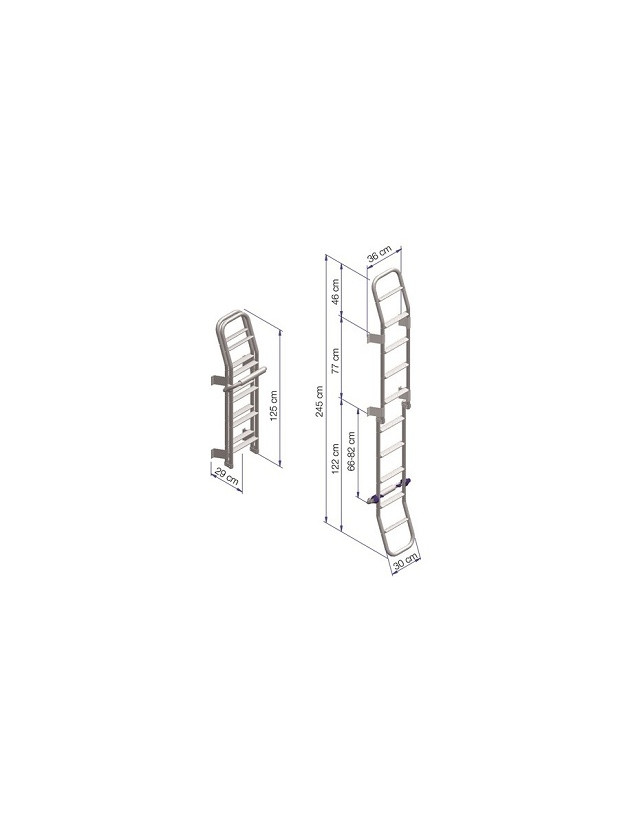 Double ladder 10 steps Thule
