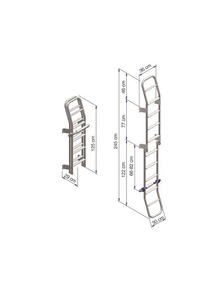 Double ladder 10 steps Thule