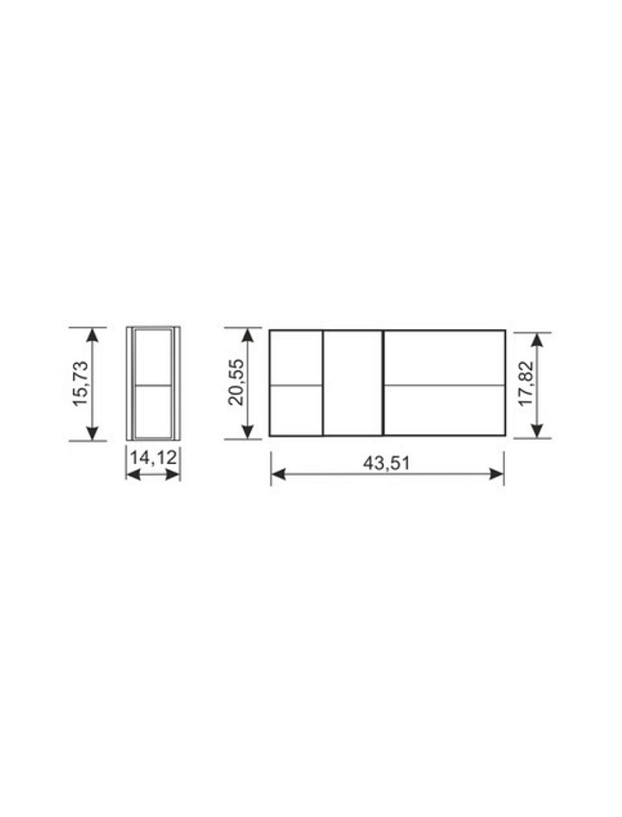 Scatola di connessione polarizzata 2 uscite