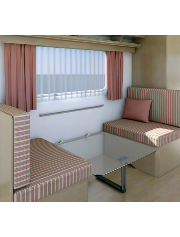 Rails for folding table