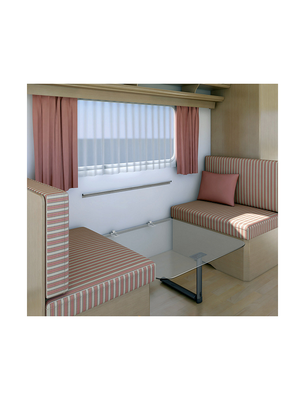 Rails for folding table