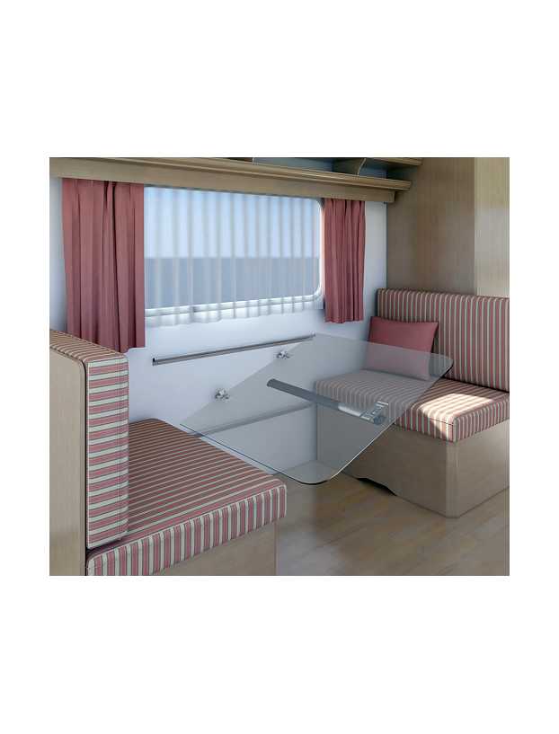 Rails for folding table