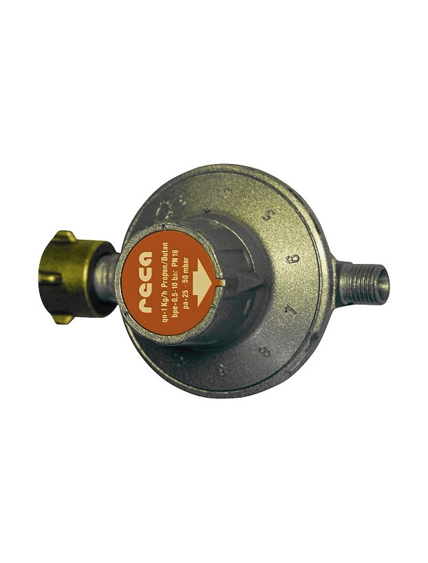 Gas regulator from 25 to 50mbar