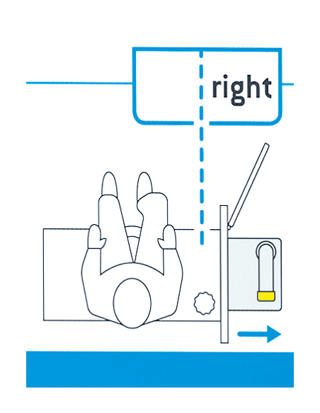Kit de tanque de WC Thetford C2, C3, C4 Direita